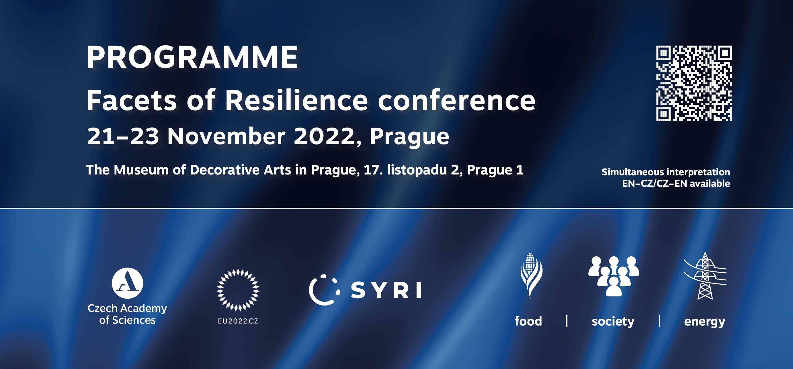 V Praze se bude 21. – 23. listopadu debatovat o společenské odolnosti 